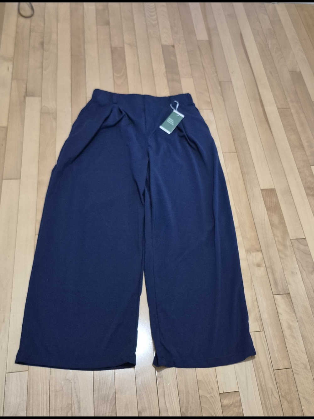 HALARA Navy Wide Leg High Waist Pants